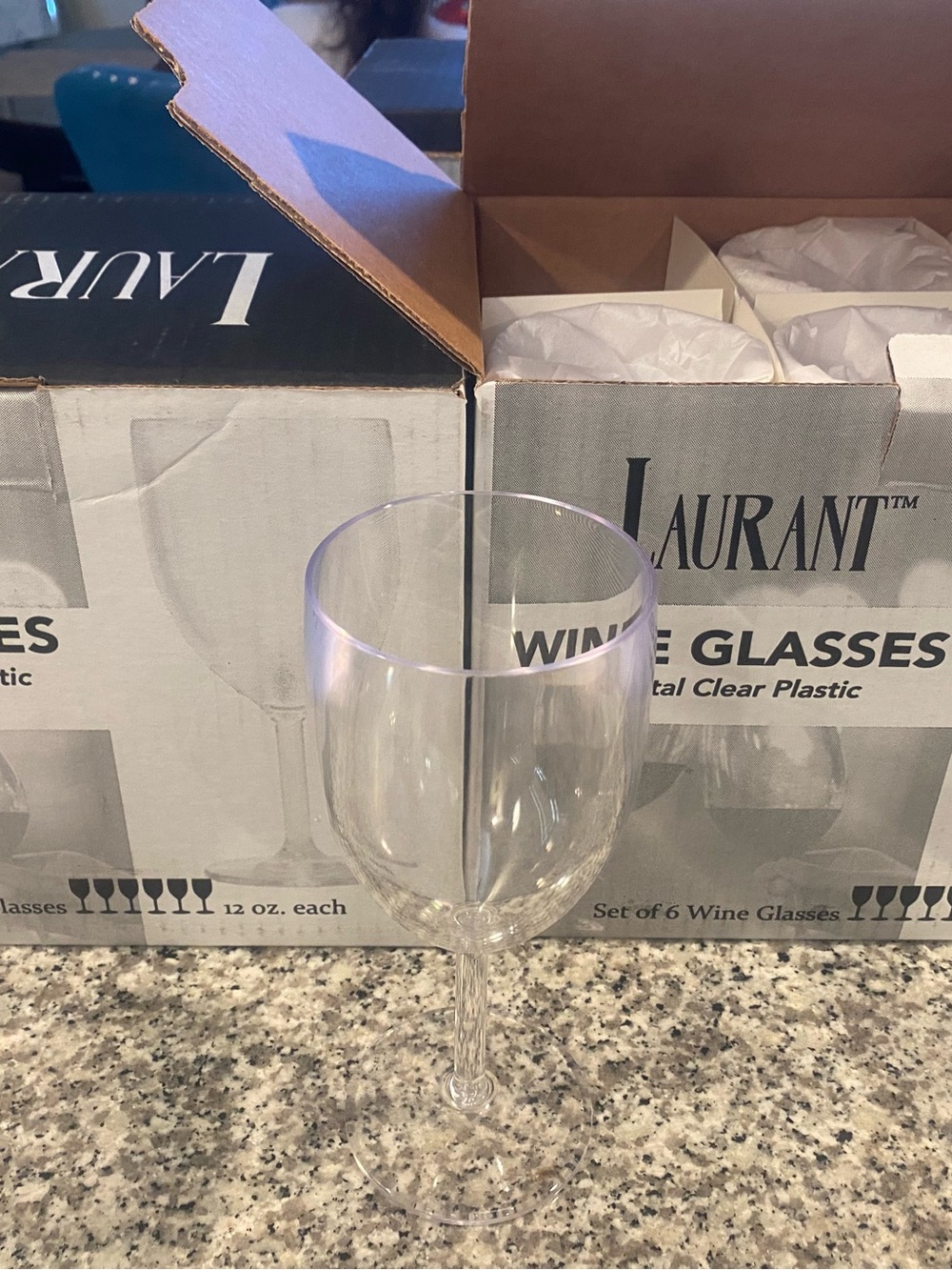 Clear Plastic Wine Glasses - Clear (Set of 6)